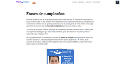 Desktop Screenshot of frasesdecumple.com